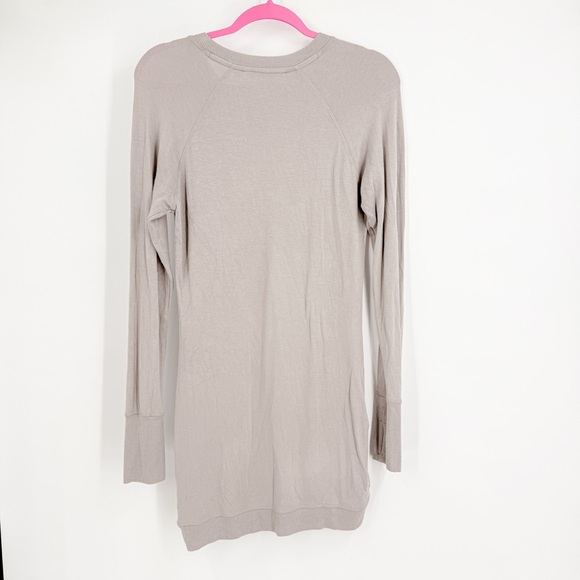Athleta Gray Ribbed Asymmetrical Tunic - Picture 3 of 4